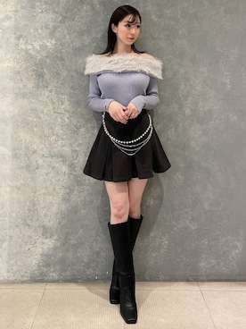 「RESEXXY（リゼクシー）のアイテム（ベルト）」を使った、moekaさん（レディース・162cm）の秋コーディネート