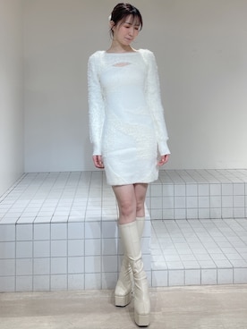 「アイテム（ワンピース）」を使った、moekaさん（レディース・162cm）の冬コーディネート