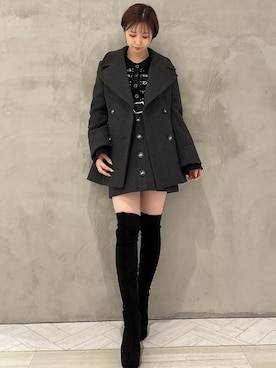 moekaさん（レディース・162cm）の冬コーディネート