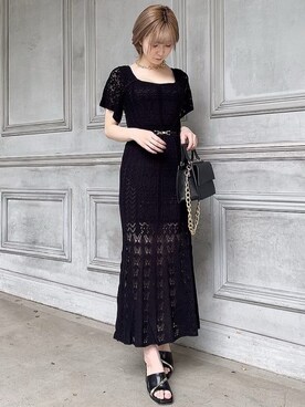 「RESEXXY（リゼクシー）のアイテム（ベルト）」を使った、moekaさん（レディース・162cm）の春コーディネート