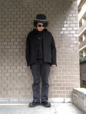 「MONKEY TIME（モンキータイム）のアイテム（アクセサリー）」を使った、gov1016さん（メンズ・168cm）の冬コーディネート