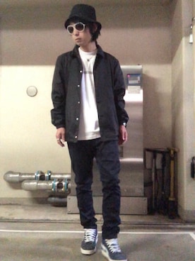 「UNDERCOVER（アンダーカバー）のアイテム（ナイロンジャケット）」を使った、gov1016さん（メンズ・168cm）の秋コーディネート