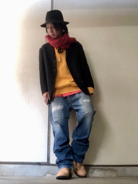 「ARMANI EXCHANGE（アルマーニエクスチェンジ）のアイテム（腕時計）」を使った、gov1016さん（メンズ・168cm）の冬コーディネート