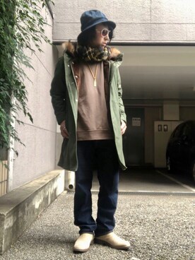 「ARMANI EXCHANGE（アルマーニエクスチェンジ）のアイテム（腕時計）」を使った、gov1016さん（メンズ・168cm）の冬コーディネート