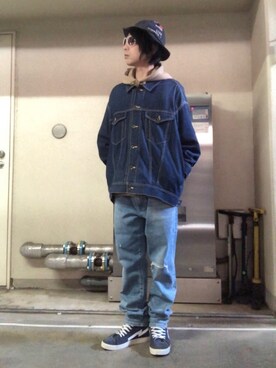 「TMT（ティーエムティー）のアイテム（シューズ）」を使った、gov1016さん（メンズ・168cm）の秋コーディネート