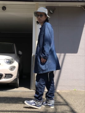 「SPINNS(スピンズ)のアイテム(ベルト)」を使った、gov1016さん(メンズ・168cm)の春コーディネート