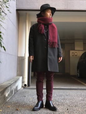「MONKEY TIME（モンキータイム）のアイテム（アクセサリー）」を使った、gov1016さん（メンズ・168cm）の冬コーディネート