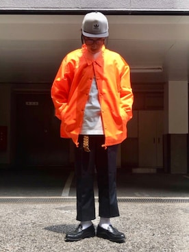 「ネオンカラー」｜「アイテム（その他）」を使った、gov1016さん（メンズ・168cm）の春コーディネート