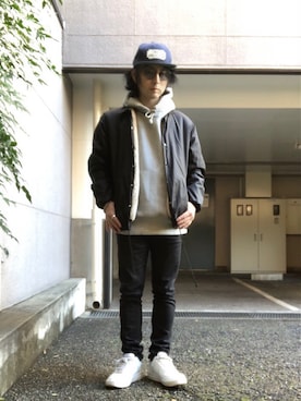「コーチジャケット」｜gov1016さん（メンズ・168cm）の冬コーディネート