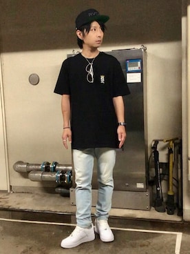 「RVCA（ルーカ）のアイテム（帽子）」を使った、gov1016さん（メンズ・168cm）の夏コーディネート
