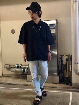 「MONKEY TIME（モンキータイム）のアイテム（アクセサリー）」を使った、gov1016さん（メンズ・168cm）の夏コーディネート