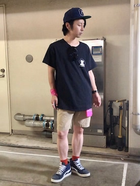 「BEAMS（ビームス）のアイテム（財布/小物）」を使った、gov1016さん（メンズ・168cm）の夏コーディネート