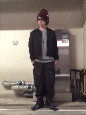 「A BATHING APE（アベイシングエイプ）のアイテム（アクセサリー）」を使った、gov1016さん（メンズ・168cm）の秋コーディネート