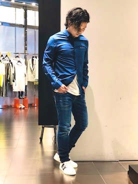 「ARMANI EXCHANGE（アルマーニエクスチェンジ）のアイテム」を使った、Kentoさん（メンズ・165cm）の夏コーディネート