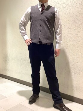 SHIRTS PLAZA リンクスウメダ店さん(メンズ・173cm)の秋コーディネート