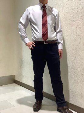 SHIRTS PLAZA リンクスウメダ店さん（メンズ・173cm）の秋コーディネート