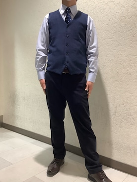 SHIRTS PLAZA リンクスウメダ店さん（メンズ・173cm）の冬コーディネート