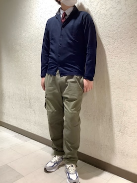 「アイテム（ビジネスシャツ）」を使った、SHIRTS PLAZA リンクスウメダ店さん（メンズ・181cm）の冬コーディネート