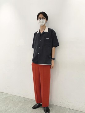 「HARUTA」｜「アイテム（スリッポン）」を使った、pjさん（メンズ・184cm）の夏コーディネート