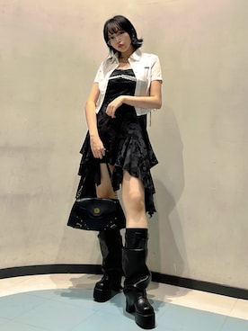「アイテム（ワンピース）」を使った、Aoiさん（レディース・164cm）の秋コーディネート