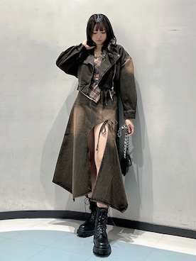 「アイテム（アクセサリー）」を使った、Aoiさん（レディース・164cm）の秋コーディネート