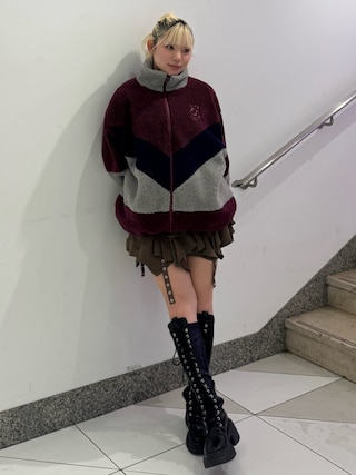 jouetie カラーブロッキングダウン