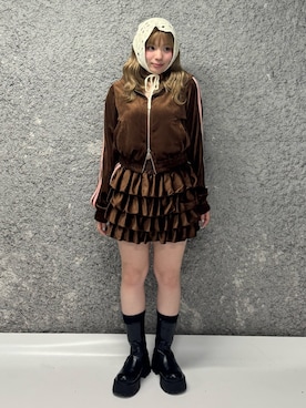 「アイテム（その他ヘアアクセサリー）」を使った、ANJUさん（レディース・153cm）の夏コーディネート