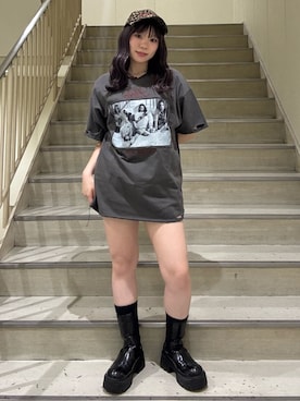 「アイテム（帽子）」を使った、ANJUさん（レディース・153cm・20代）の夏コーディネート