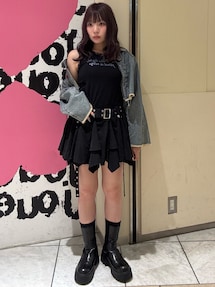 jouetie アシメヘムベルテッドミニスカート 黒 JO2346EW025350_13_l.jpg