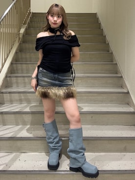 「アイテム（スカート）」を使った、ANJUさん（レディース・153cm・20代）の夏コーディネート