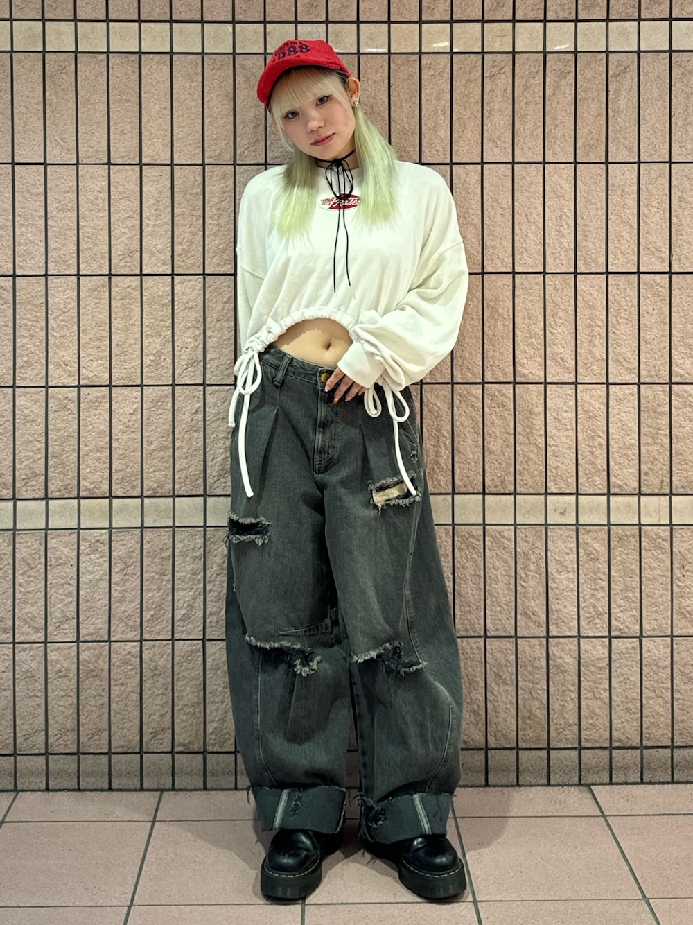 「お出かけコーデ、秋服準備はじめました、jouetie、SOMETHING、POSTOKYO」｜「jouetieのPANEL BALLON WIDE DENIM（デニムパンツ、ブラック系）」を使った、ANJUさん（レディース・153cm）の夏コーディネートの1枚目の写真