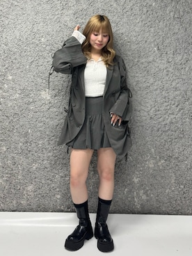 「アイテム（ジャケット/アウター）」を使った、ANJUさん（レディース・153cm・20代）の夏コーディネート