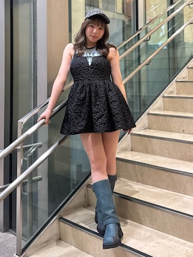 「アイテム（チュニック）」を使った、ANJUさん（レディース・153cm・20代）の夏コーディネート