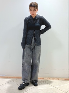 「アイテム（ローファー）」を使った、卑弥呼　福屋広島駅前店さん（レディース・155cm）の秋コーディネート