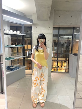 「URBAN RESEARCH（アーバンリサーチ）の『別注』Sisi Joia×URBAN RESEARCH　NOUE NECKLACE（ネックレス、ブラウン系）」を使った、きららさん（レディース・160cm）の夏コーディネート