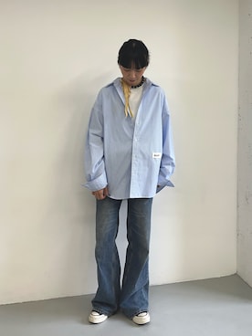 「EKAL（エカル）のアイテム」を使った、きららさん（レディース・160cm）の夏コーディネート