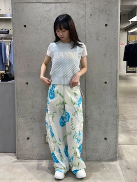 「ニットコーデ」｜「NIKE（ナイキ）のアイテム」を使った、suihangreenさん（レディース・160cm）の春コーディネート