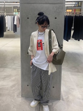 「URBAN RESEARCH（アーバンリサーチ）のアイテム（ジャケット/アウター）」を使った、suihangreenさん（レディース・161cm）の夏コーディネート