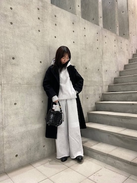 「アイテム（チェスターコート）」を使った、きららさん（レディース・161cm）の秋コーディネート