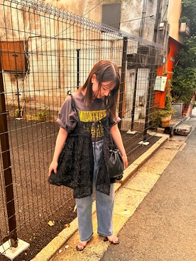 「アイテム（チュニック）」を使った、kanakoさん（レディース・149cm）の秋コーディネート