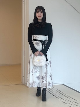 「ドッキングワンピ」｜sayaさん（レディース・153cm）の秋コーディネート