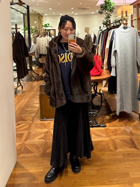 yumiii85さん(レディース・161cm)の冬コーディネート