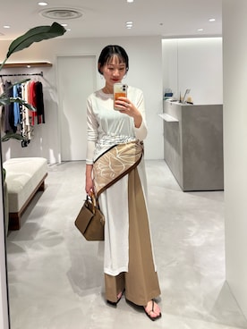 「LOUNGEDRESS（ラウンジドレス）のアイテム」を使った、yumiii85さん（レディース・161cm）の春コーディネート