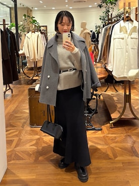 「アイテム（ブーツ）」を使った、yumiii85さん（レディース・161cm）の秋コーディネート