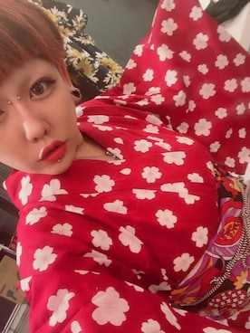 「アイテム（水着/着物・浴衣）」を使った、ありうさたんさん（レディース・163cm）の秋コーディネート