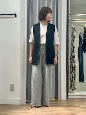 「秋のコーデ」｜「アイテム（その他アウター）」を使った、natsumiさん（レディース・158cm）の秋コーディネート