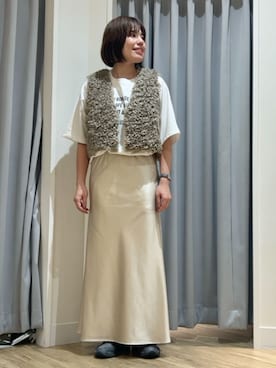 「アイテム（その他アウター）」を使った、natsumiさん（レディース・158cm）の秋コーディネート