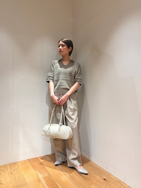 「LAATO（ラート）のアイテム」を使った、Ayumiさん（レディース・156cm）の春コーディネート