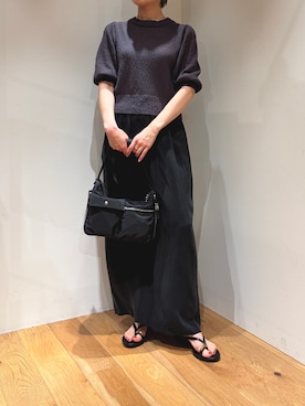 「MOHI（モヒ）のアイテム」を使った、Ayumiさん（レディース・156cm）の春コーディネート