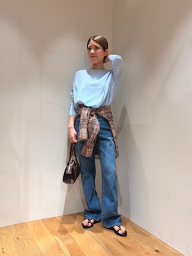 「MOHI（モヒ）のアイテム」を使った、Ayumiさん（レディース・156cm）の春コーディネート